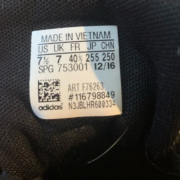 ADIDAS SE Daily Vulc (F76263) Casual Athletic Shoes Charcoal/Black Men's 7.5 - Picture 6 of 8